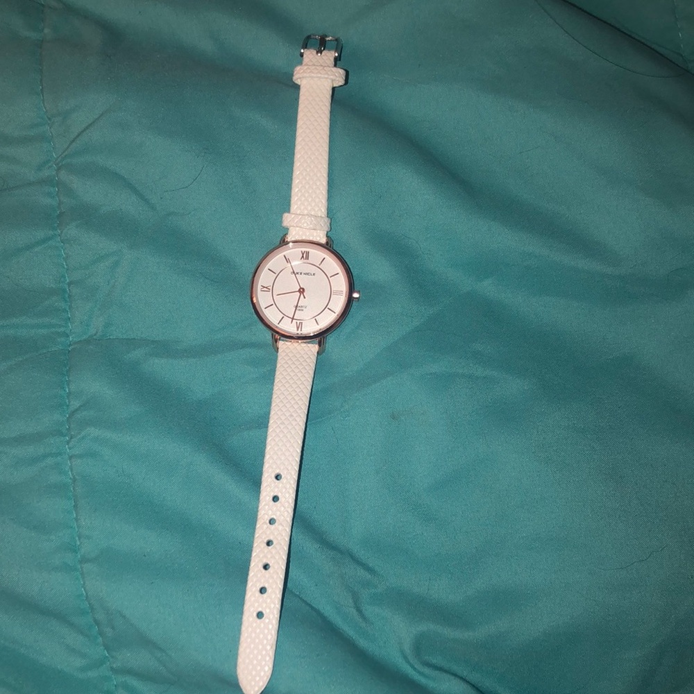 White wrist watch